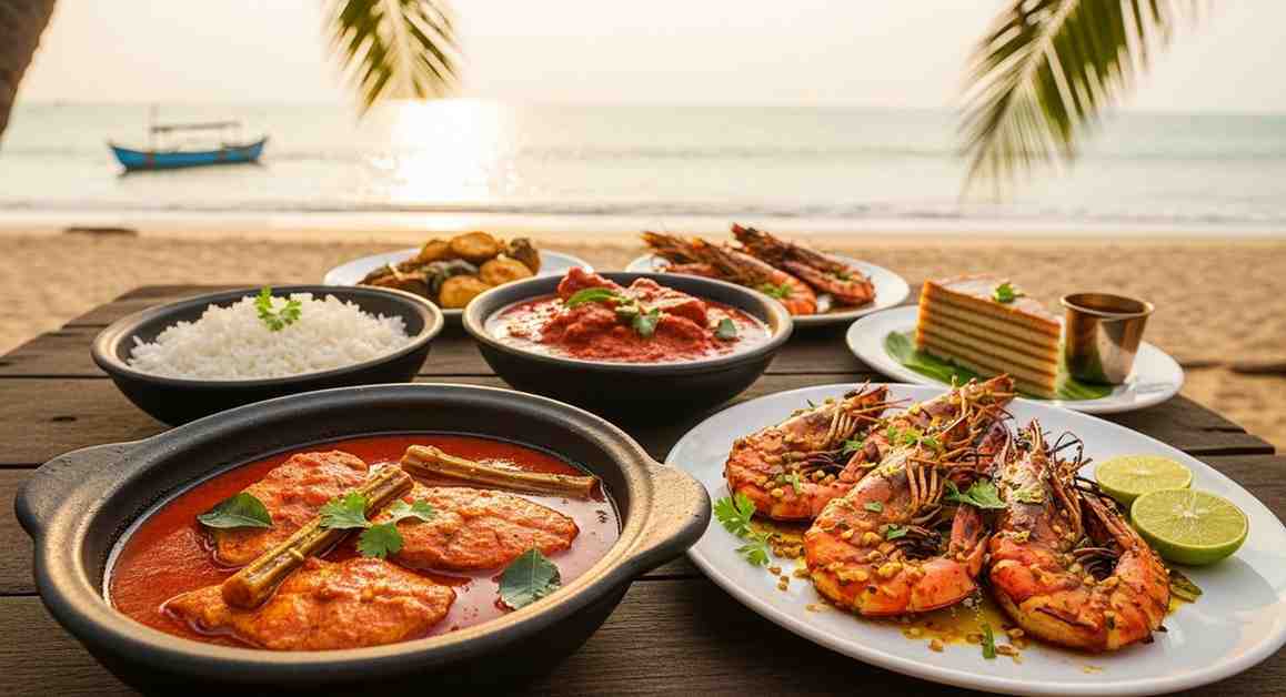 Seafood curry and grilled prawns at the best food destinations in India by towno